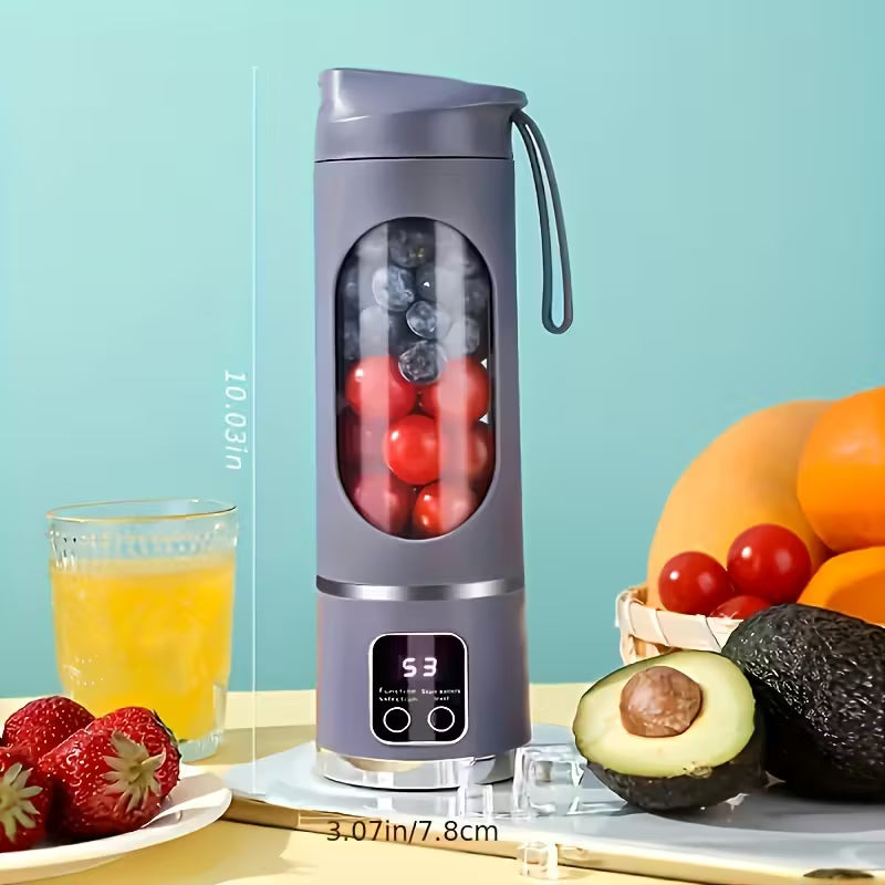 Blender & Juicer - Portable USB-Rechargeable - Easy Clean - Perfect for Fruit & Vegetable Drinks, Milkshakes - 10.14oz to 16.91oz Capacity