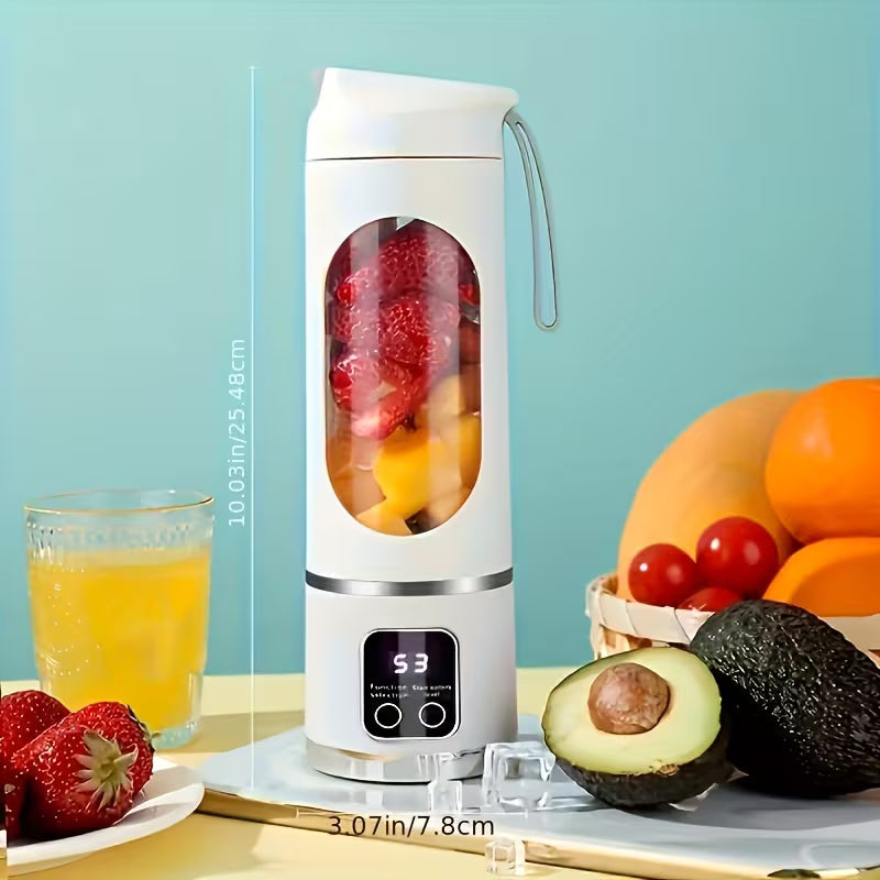 Blender & Juicer - Portable USB-Rechargeable - Easy Clean - Perfect for Fruit & Vegetable Drinks, Milkshakes - 10.14oz to 16.91oz Capacity