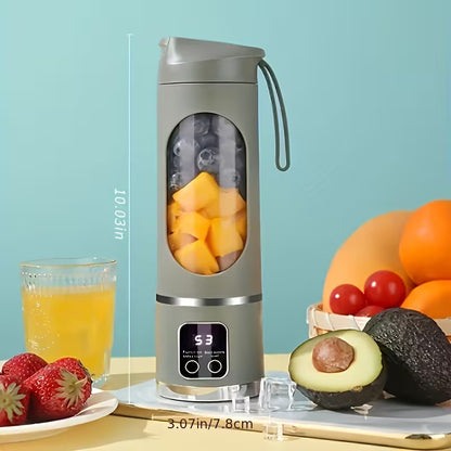 Blender & Juicer - Portable USB-Rechargeable - Easy Clean - Perfect for Fruit & Vegetable Drinks, Milkshakes - 10.14oz to 16.91oz Capacity